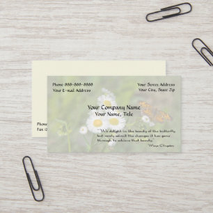 Tarjeta De Visita Psicólogo inspirador del ecologista