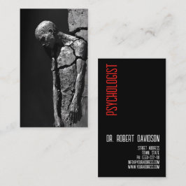 Tarjeta De Visita Psicólogo Médico de Salud Mental Médica Moderna