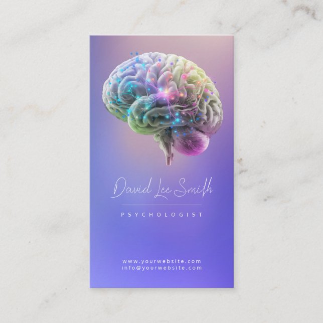 Tarjeta De Visita Psicólogo / Neuroólogo (Anverso)
