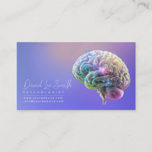 Tarjeta De Visita Psicólogo / Neuroólogo (Anverso)
