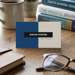 Tarjeta De Visita Psicólogo - Simple Elegante Con Estilo
