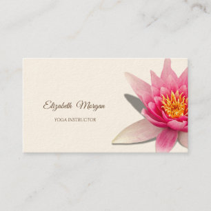 Tarjeta De Visita Psicólogo Terapeuta, Loto Acuarela, Yoga