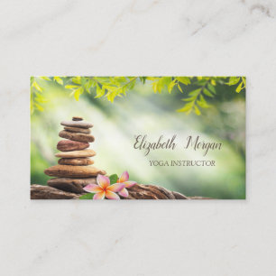 Tarjeta De Visita Psicólogo Terapeuta,Piedras,Paisaje