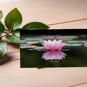Tarjeta De Visita Psicólogo Terapeuta Zen, Flor de Loto