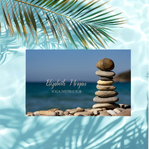 Tarjeta De Visita Psicólogo Terapeuta Zen, Piedras, Instructor de Yo
