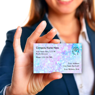Tarjeta De Visita Psicoterapeuta médica moderna