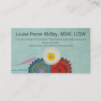 Tarjeta De Visita Psicoterapeuta Médico Psicoeducativo