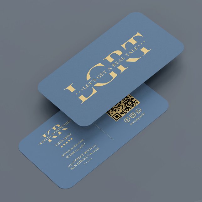 Tarjeta De Visita Psicoterapeuta Mental Health Therapist Blue Mode (Psychotherapist Mental Health Therapist Blue Mode Business Card
)