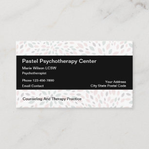 Tarjeta De Visita Psicoterapia de la salud mental