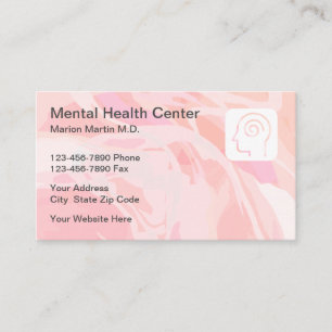 Tarjeta De Visita Psicoterapia profesional de la salud mental
