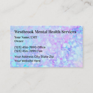 Tarjeta De Visita Psicoterapia Salud Mental Médica