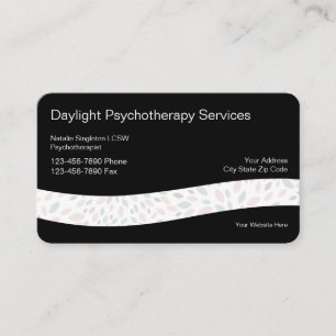 Tarjeta De Visita Psicoterapia Servicios de salud mental