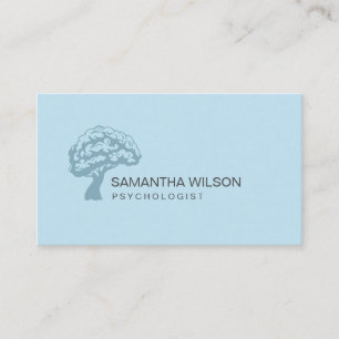Tarjeta De Visita Psiquiatra terapeuta psicóloga de árbol cerebral Q