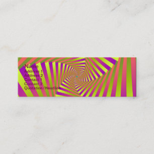 Tarjeta de visita Psychedelic Five Arm Spiral