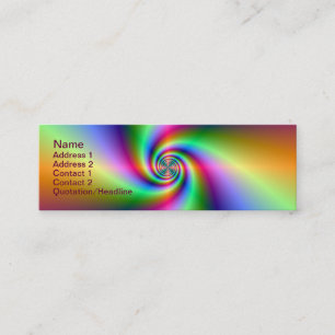Tarjeta de visita Psychedelic Four Winal Spiral