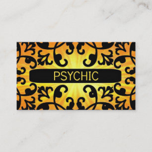Tarjeta de visita Psychic Sunshine Damask