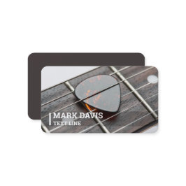 Tarjeta De Visita Púa de guitarra