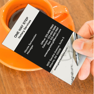 Tarjeta de visita pública notarial