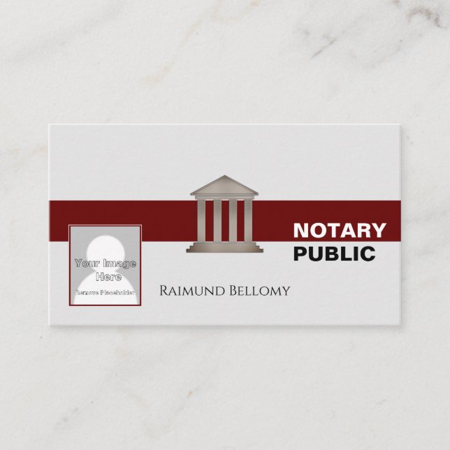 Tarjeta de visita pública notarial (Anverso)