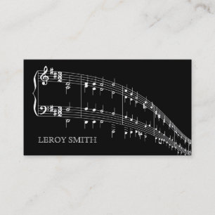 Tarjeta De Visita Publicidad del artista de la banda del cantante