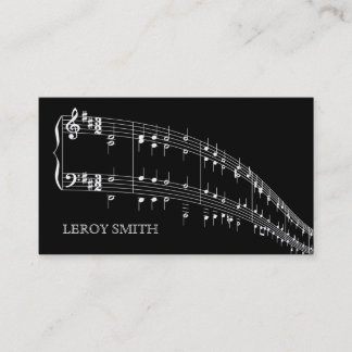 Tarjeta De Visita Publicidad del artista de la banda del cantante