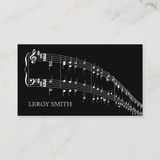 Tarjeta De Visita Publicidad del artista de la banda del cantante (Anverso)