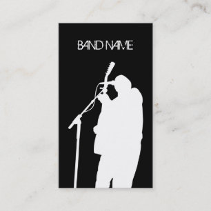 Tarjeta De Visita Publicidad del artista de la banda del cantante
