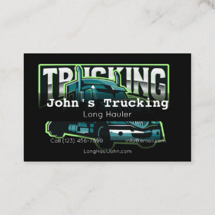 Tarjeta De Visita Publicidad Empresa de servicios Hauling Busine