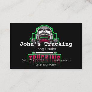 Tarjeta De Visita Publicidad Empresa de servicios Hauling Busine