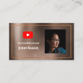 Tarjeta De Visita Publicidad en canal de YOUTUBE Foto de código QR