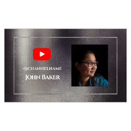 Tarjeta De Visita Publicidad en canal de YOUTUBE Foto de código QR