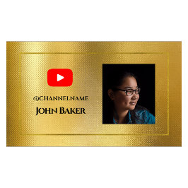 Tarjeta De Visita Publicidad en canal de YOUTUBE Foto de código QR