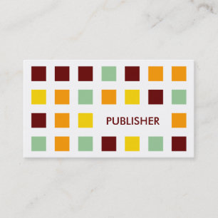 Tarjeta De Visita PUBLISHER (cuadrados mod)