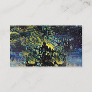 Tarjeta De Visita Pueblo de hadas surrealista