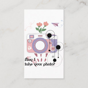 Tarjeta De Visita ¿Puedo tomar tu foto?