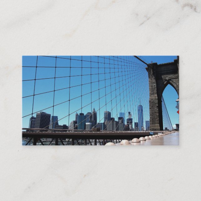 Tarjeta De Visita Puente de Brooklyn (Anverso)