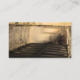 Tarjeta De Visita Puente de hierro y reflexión