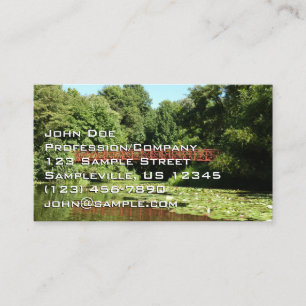 Tarjeta De Visita Puente en el lago Centennial en Ellicott City