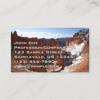 Tarjeta De Visita Puente natural del cañón de Bryce Foto paisajista
