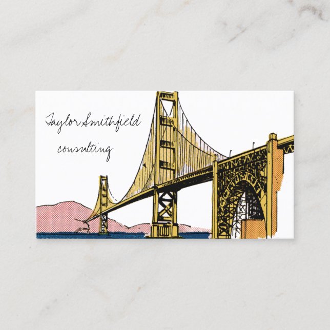 Tarjeta De Visita puente vintage (Anverso)