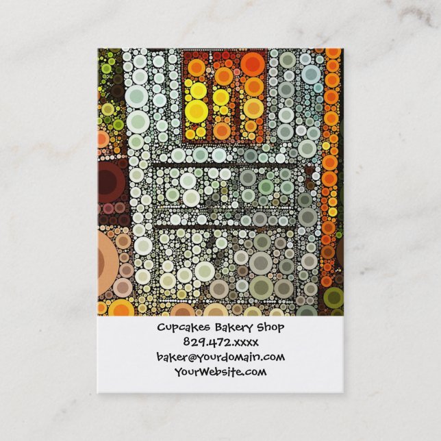 Tarjeta De Visita Puerta Azul Guay Puerta del Suroeste Patio Puerta  (Anverso)