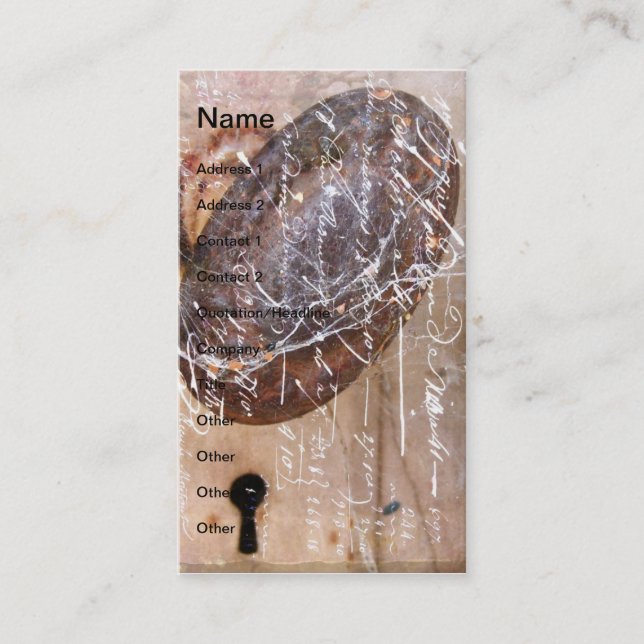 Tarjeta De Visita Puerta de cosecha (Anverso)