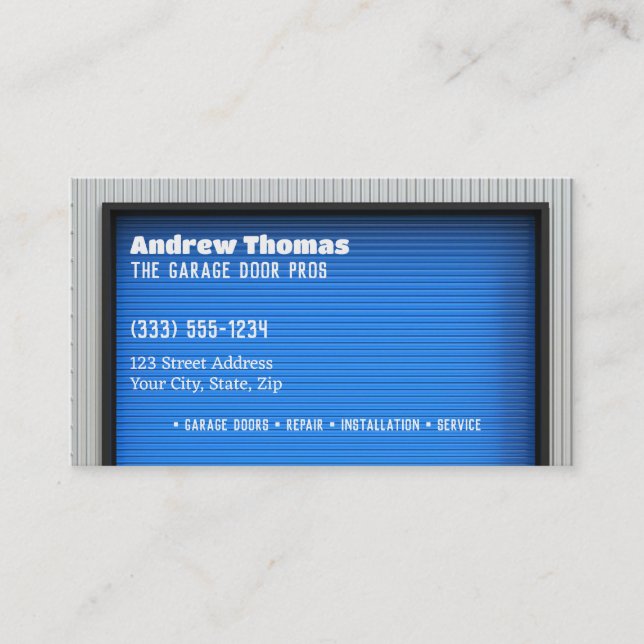 Tarjeta De Visita Puerta de garaje (Anverso)