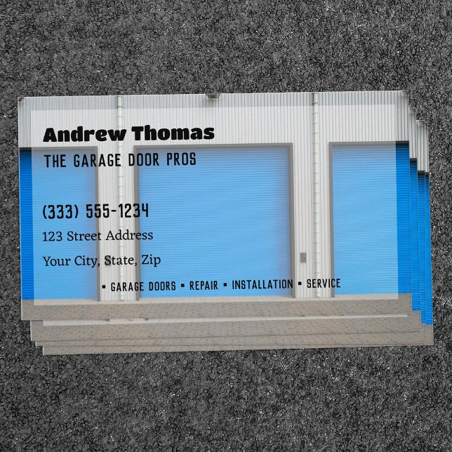 Tarjeta De Visita Puerta de garaje (Garage Door Business Cards)