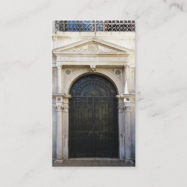 Tarjeta De Visita puerta de hierro (Anverso)