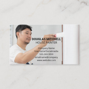 Tarjeta De Visita Puerta de pintura del contratista