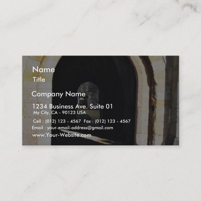 Tarjeta De Visita Puerta en la abadía vieja (Anverso)