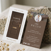 Puerta Marrón de Propiedades de Lujo Foto Profesio