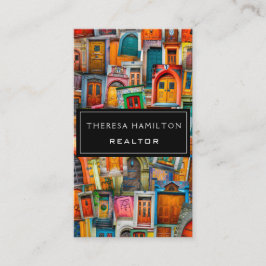 Tarjeta De Visita Puertas clásicas modernas profesionales de las