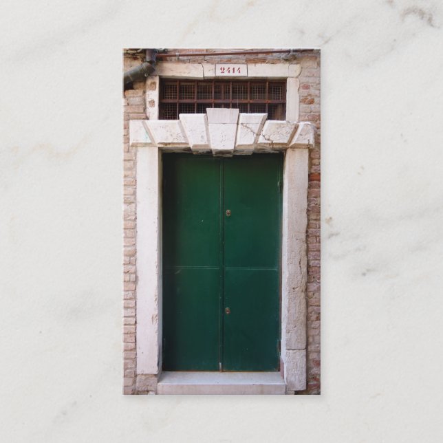 Tarjeta De Visita puertas de venecia, italia (Anverso)